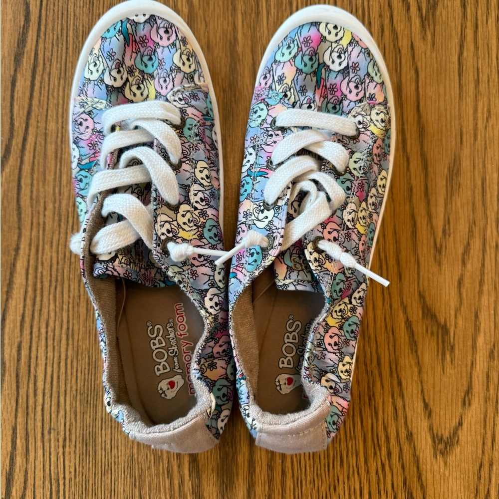 BOBS from Skechers Colorful Dog Design Sneakers